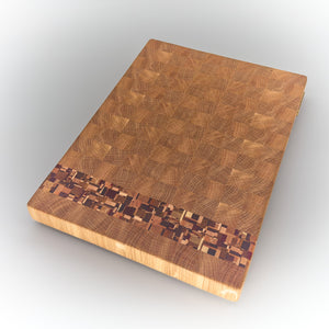 Chaos Strip End-Grain Chopping Boards