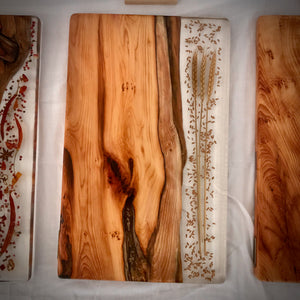 Yew and Wheat Resin Board